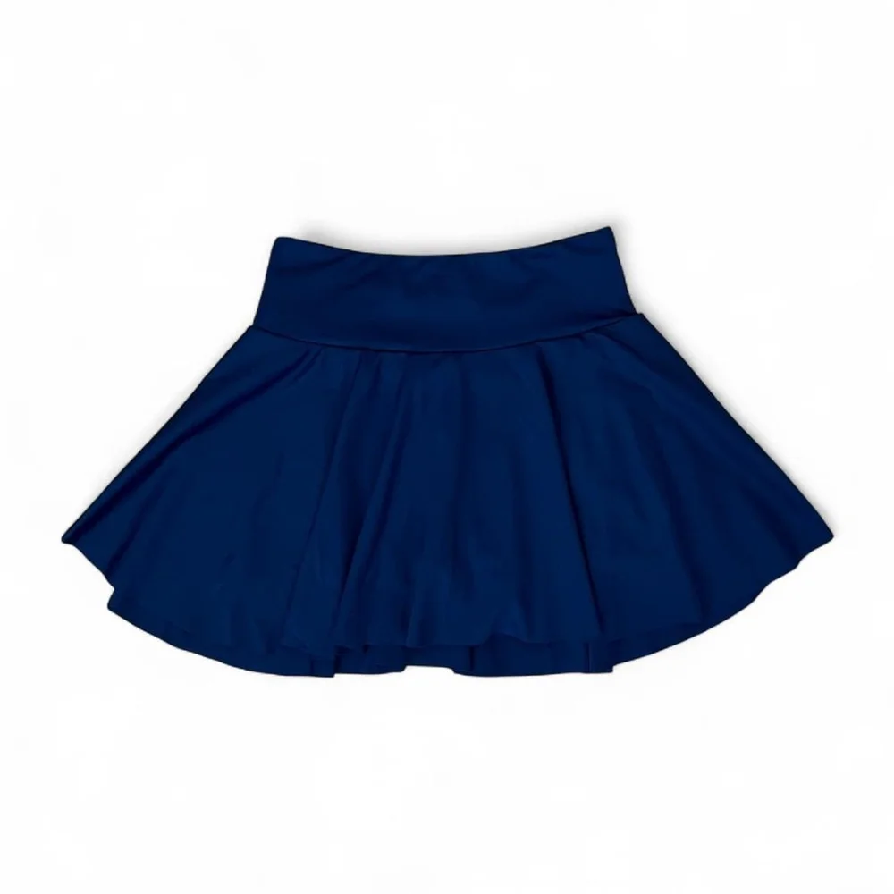Navy Blue Elastane Skort - Size XS